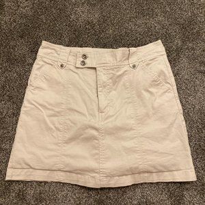 Khaki cargo mini skirt / skort